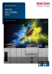 RICOH Pro C5300s Series Brochure
