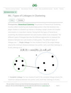 ML   Types of Linkages in Clustering - GeeksforGeeks
