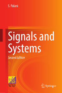 Signals and Systems S Palani