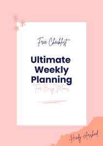 Weekly Plan Checklist 1