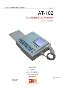 AT-102 ECG Recorder Service Handbook