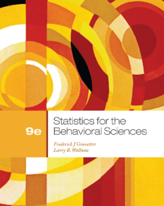F.Gravetter & Wallnau.L - Stats Behavioral Science