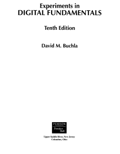 David M. Buchla - Experiments in Digital Fundamentals Tenth Edition-Prentice Hall (2008)