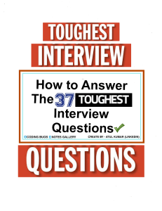 Important Interview Questions 