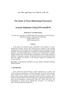 Acoustic Radiation Using FEM and BEM Zhisheng Xu