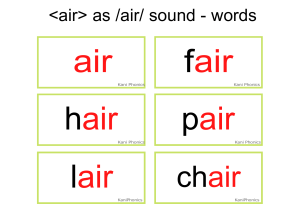 air as-air-sound flashcards
