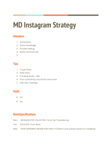 Instagram Strategy