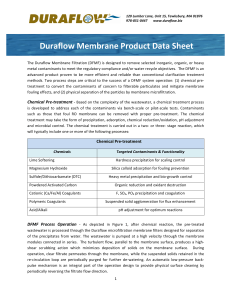 duraflow membrane data sheet