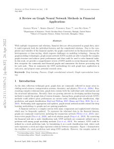A Review on Graph Neural Network Methods in Financial Applications
