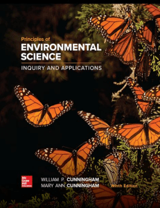 Principles of Environmental Science 9th Edition