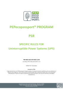 PSR-0010-ed2-EN-2023 12 08 - Uninterruptible Power Supply (UPS)