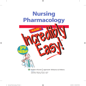 (Incredibly Easy! Series®) Lippincott Williams &  Wilkins - Nursing Pharmacology Made Incredibly Easy-LWW (2012)