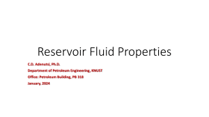 2. Reservoir Fluid Properties