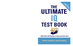 The Ultimate IQ Test Book 1 000 Practice