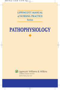 lippincott of manual nursing practice - pathophysiology 