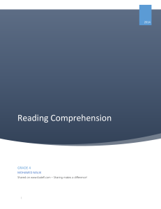 Reading-Comprehensions-Grade-4