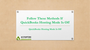 Some Easiest steps for QuickBooks Hosting Mode Is Off issue