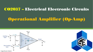CO2037 - VL07 - Operational Amplifier