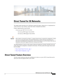 Direct Tunnel for 3G