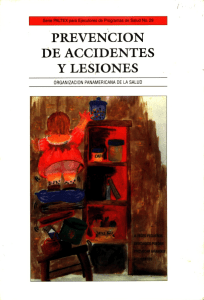 Prevencion de accidentes y lesiones Conceptos, metodos y orientaciones para paises en desarrollo