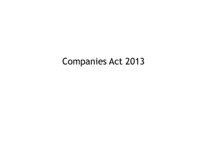 Highlights of Companies Act 2013