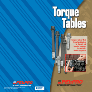Torque Table (FelPro)