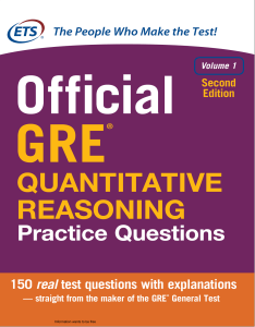 Educational Testing Service - Official GRE Quantitative Reasoning Practice Questions, Second Edition-McGraw-Hill Education (2017)