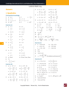 Math Textbook answers