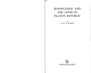 H.W.B. Joseph - Knowledge and the Good in Plato's Republic (1981 (1948), Greenwood Press) - libgen.li
