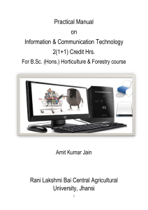 (ICT) Information & Communication Technology
