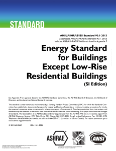 ASHRAE Standard 90.1-2013 - Energy Standard for Buildings Except Low-Rise Residential Buildings - SI Edition