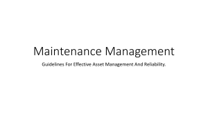 Maintenance Management pptx