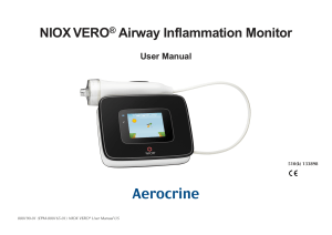 Aerocrine 17.1 NIOX VERO User's Manual