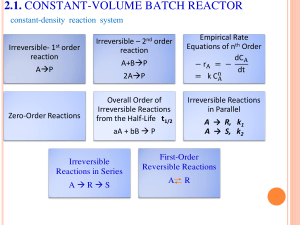 Chapter 3-updated examples Ideal reactors for Single Reactions BKEL