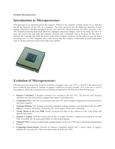All About Microprocessors