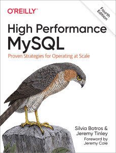 High Performance MySQL Proven Strategies for Operating at Silvia