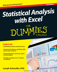 Statistical Analysis with Excel® For Dummies®, 3rd Edition ( PDFDrive )