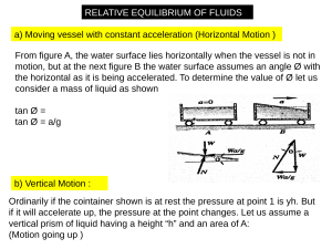 Relative Equilibrium in Fluids