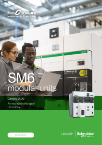 Schneider SM6 modular units 2020