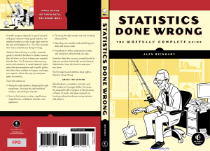 Statistics Done Wrong  The Woefully Complete Guide 