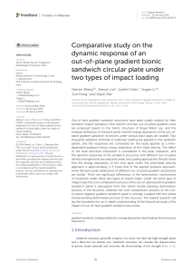 Bionic Sandwich Plate Impact Study