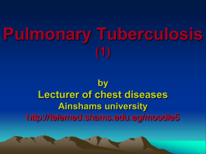 Pulmonary TB 1