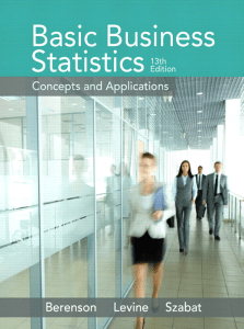 Basic business statistics textbook