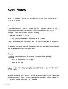 Ben's Security+ Notes