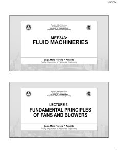 Fans and Blowers: Fundamental Principles - Lecture