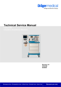 Drager Fabius GS - Service manual