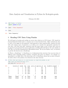 Data Analysis and Visualization in Python-gouda