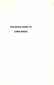 ROYAL ROAD TO CARD MAGIC - HUGARD~1 1250