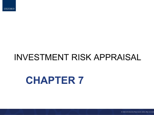 Investment Risk Appraisal
