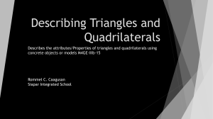MATH 4 PPT Q3 -  Describing Triangles and Quadrilaterals